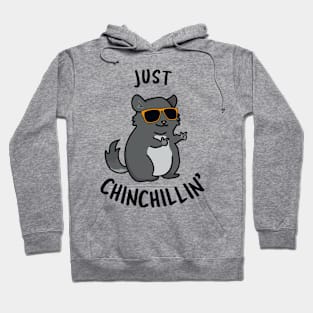 Just Chinchillin Cute Chincilla Pun Hoodie